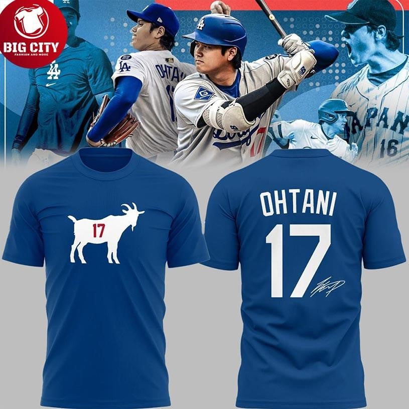Los Angeles Dodgers Ohtani The Goat The Mvp Of National League 2025 New Two Sided Shirt