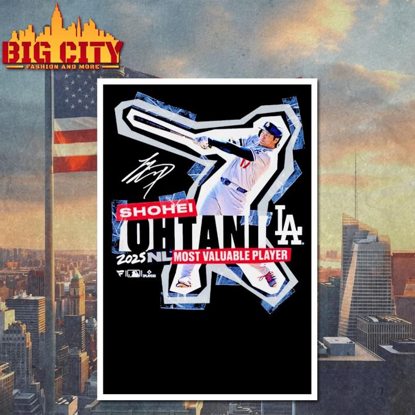 Los Angeles Dodgers Shohei Ohtani 2025 National League Most Valuable Player Signature Shirt