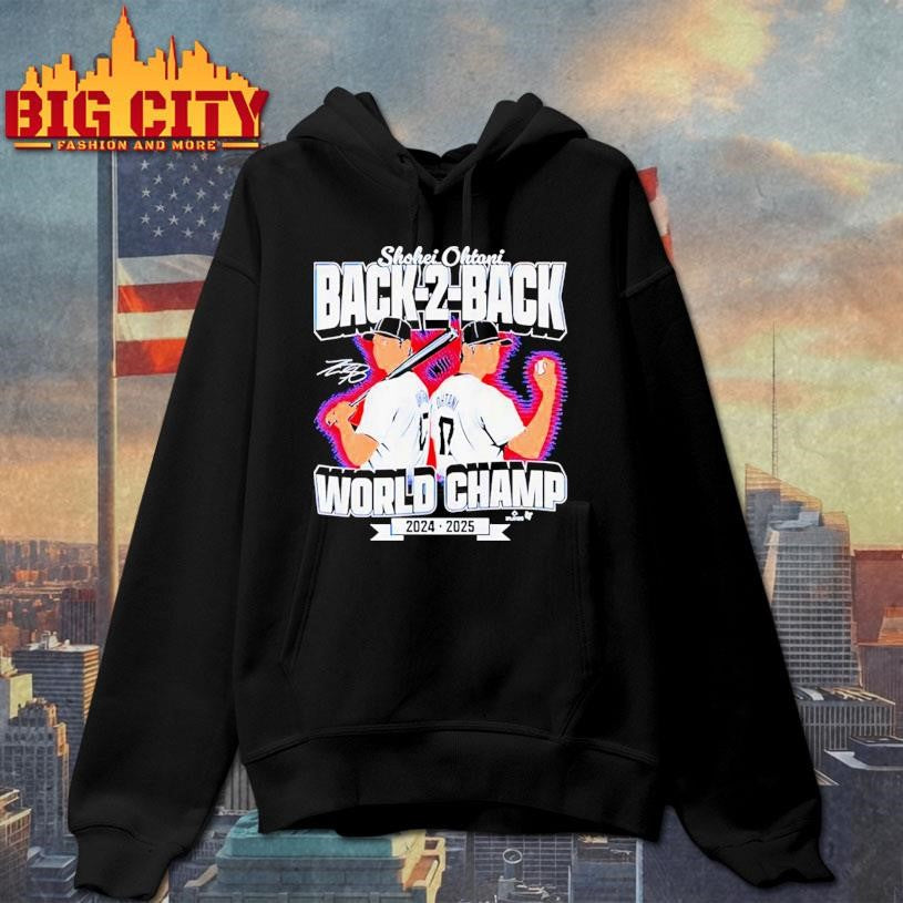 Los Angeles Dodgers Shohei Ohtani Back-to-Back World Champs 2025 Shirt