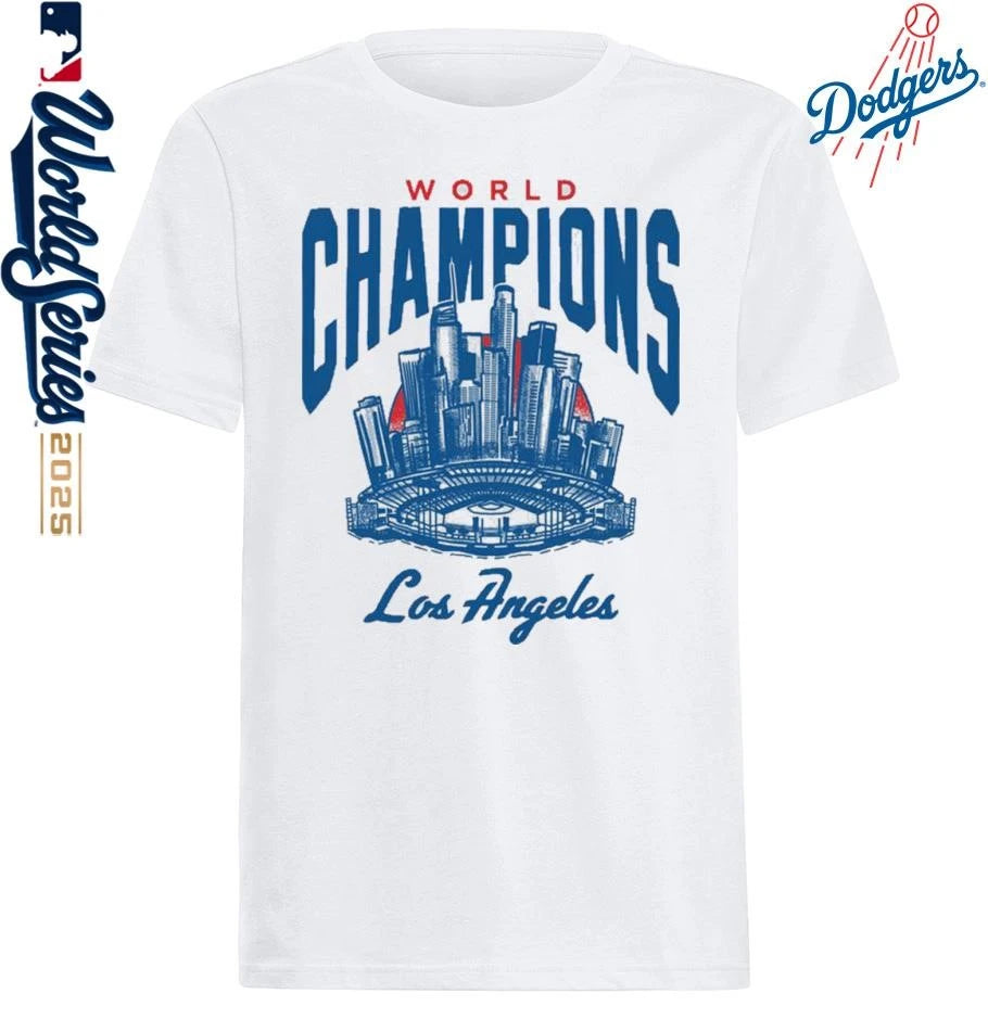 Los Angeles Dodgers World Champions Skyline T-Shirt