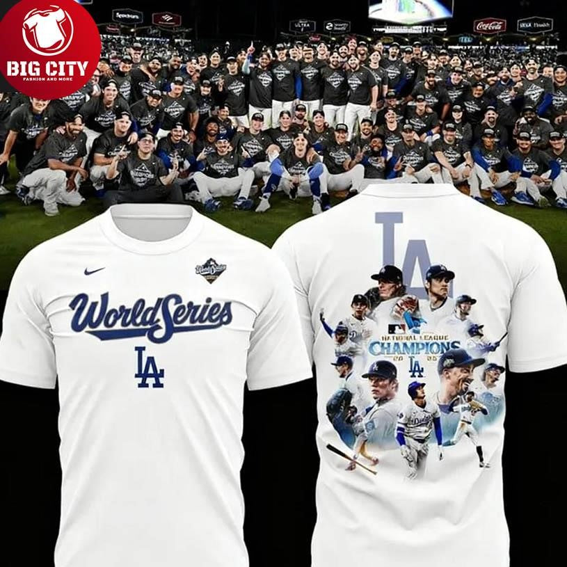 Los Angeles Dodgers World Series Champions White Dream 2205 Two Sided Shirt