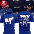 Los Angeles Dodgers World Series Ohtani La Goat 2025 MVP Two Sided Shirt