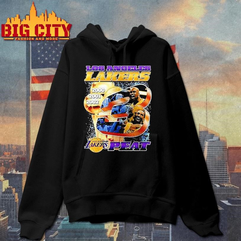 Los Angeles Lakers 3 Peat Team Of The New Millennium The Strength Of The Team 2002 Legends Vintage Shirt