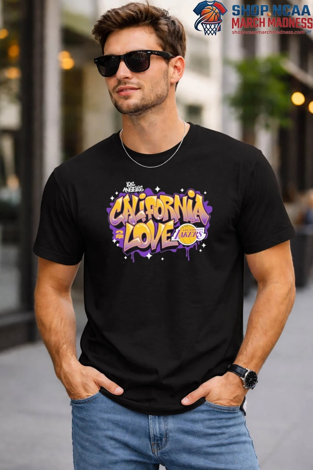 Los Angeles Lakers Sportiqe Unisex Tupac Angus T-Shirt
