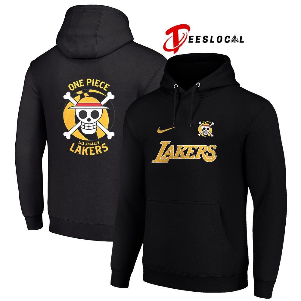 Los Angeles Lakers x One Piece logo Anime shirt