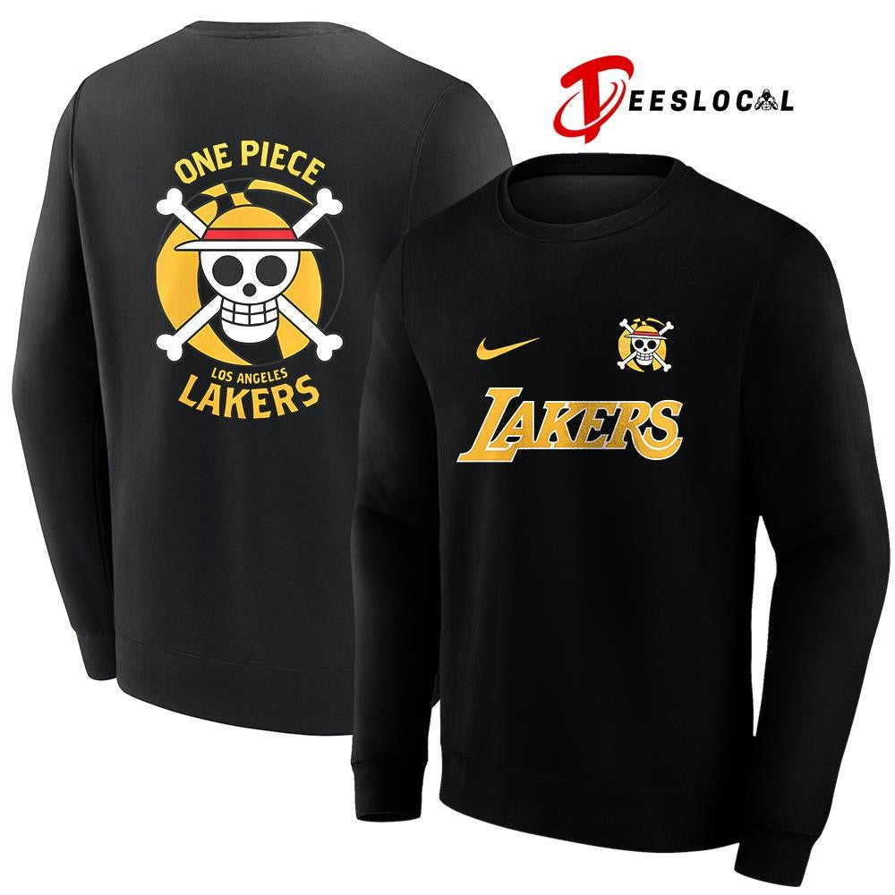 Los Angeles Lakers x One Piece logo Anime shirt