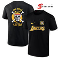 Los Angeles Lakers x One Piece logo Anime shirt
