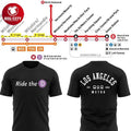 Los Angeles Metro D Line Extension 2026 Ride The D Two Sided Shirt