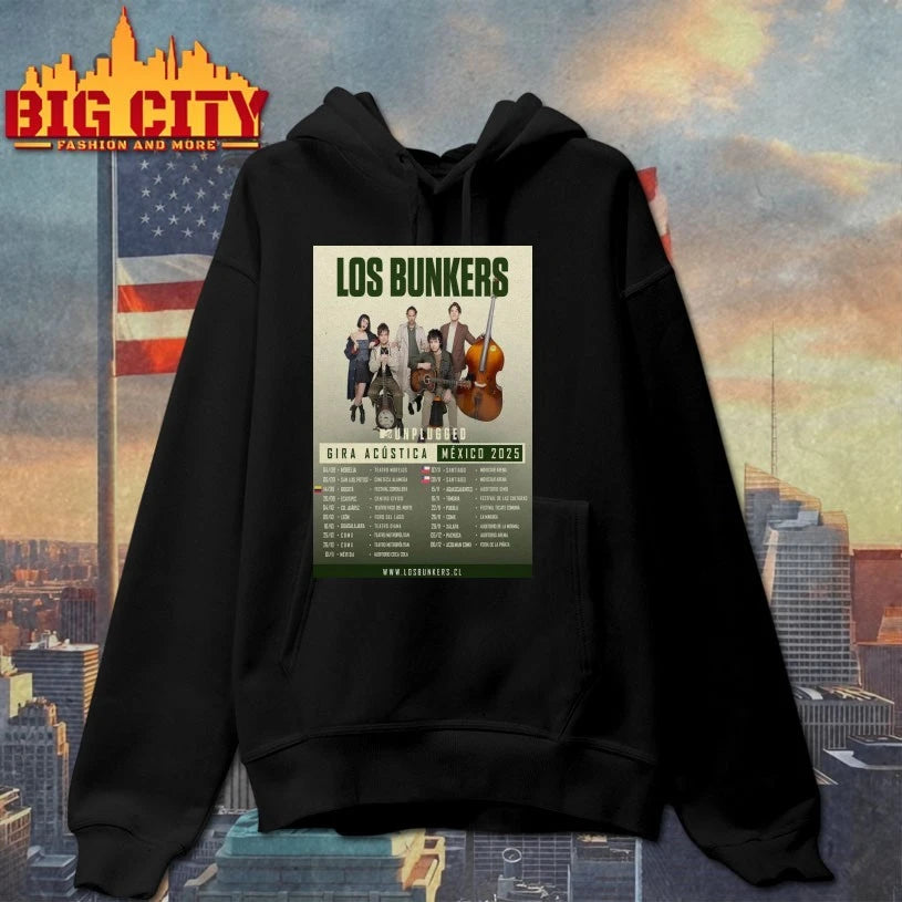 Los Bunkers Gira Acustica Mexico 2025 Poster shirt