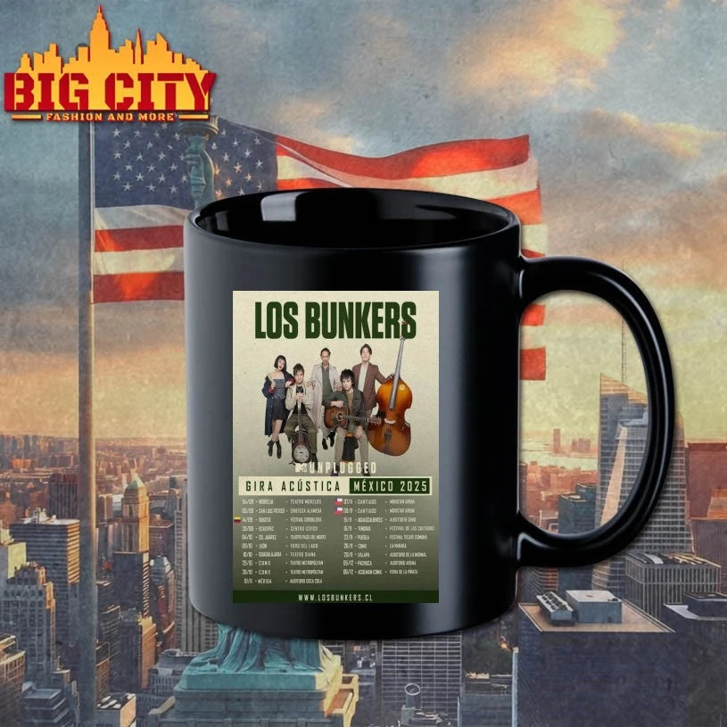 Los Bunkers Gira Acustica Mexico 2025 Poster shirt