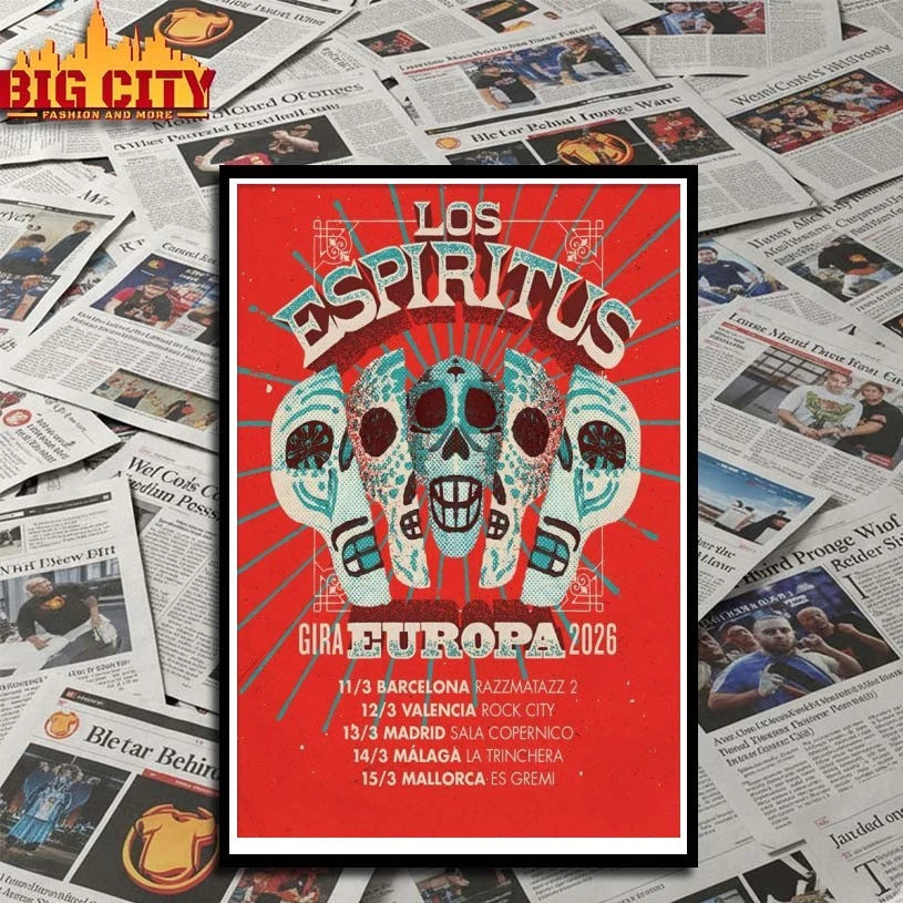 Los Espiritus Gira Europa 2026 Poster shirt