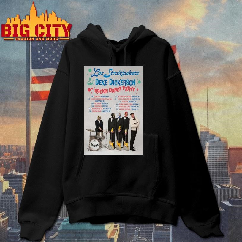 Los Straitjackets Rockin Dance Party Tour 26 Poster shirt