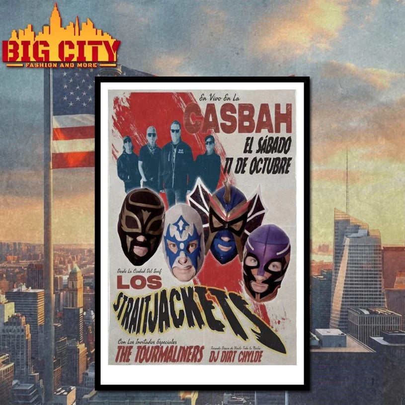Los Straitjackets With The Tourmaliners 10-11-2025 San Diego CA Poster Shirt