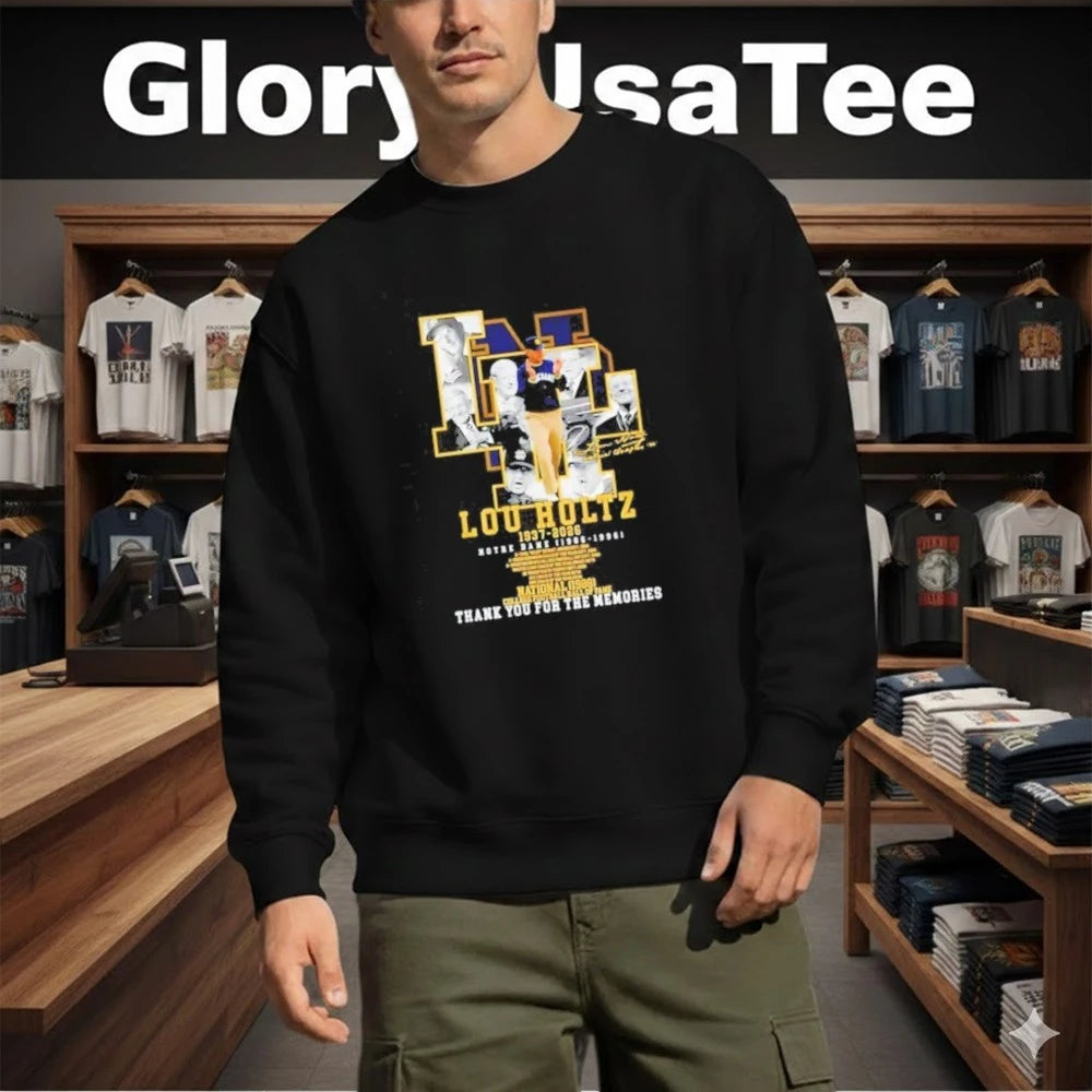 Lou Holtz Notre Dame 1937 2026 thank you for the memories signature Shirt