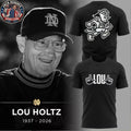 Lou Holtz Thank You For The Memories Black Logo Two Sided Hoodie Shirt