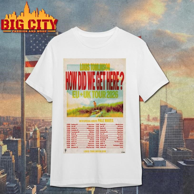 Louis Tomlinson EU and UK Tour 2026 Poster Shirt