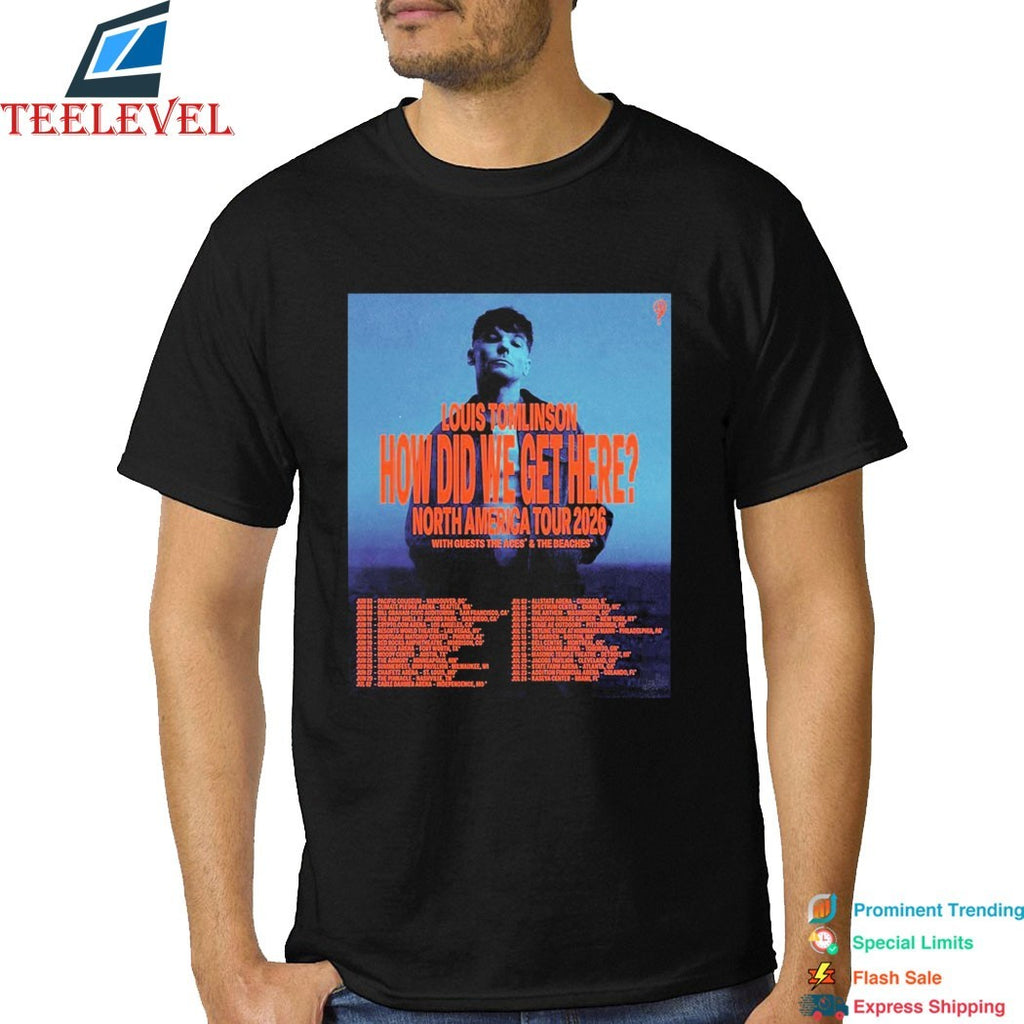 Louis Tomlinson How Did We Get Here North America Tour 2026 Dates T-shirts