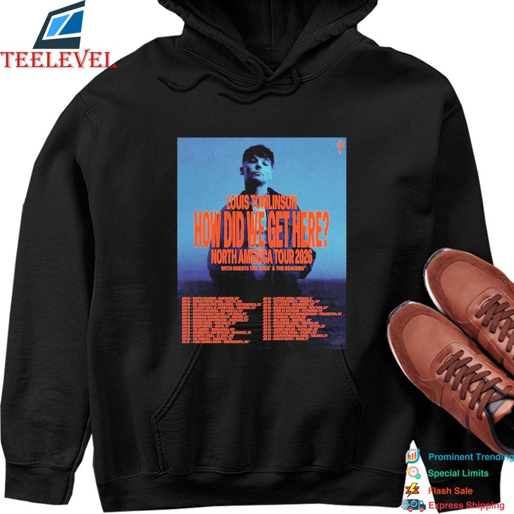 Louis Tomlinson How Did We Get Here North America Tour 2026 Dates T-shirts