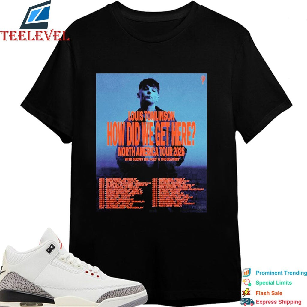 Louis Tomlinson How Did We Get Here North America Tour 2026 Dates T-shirts
