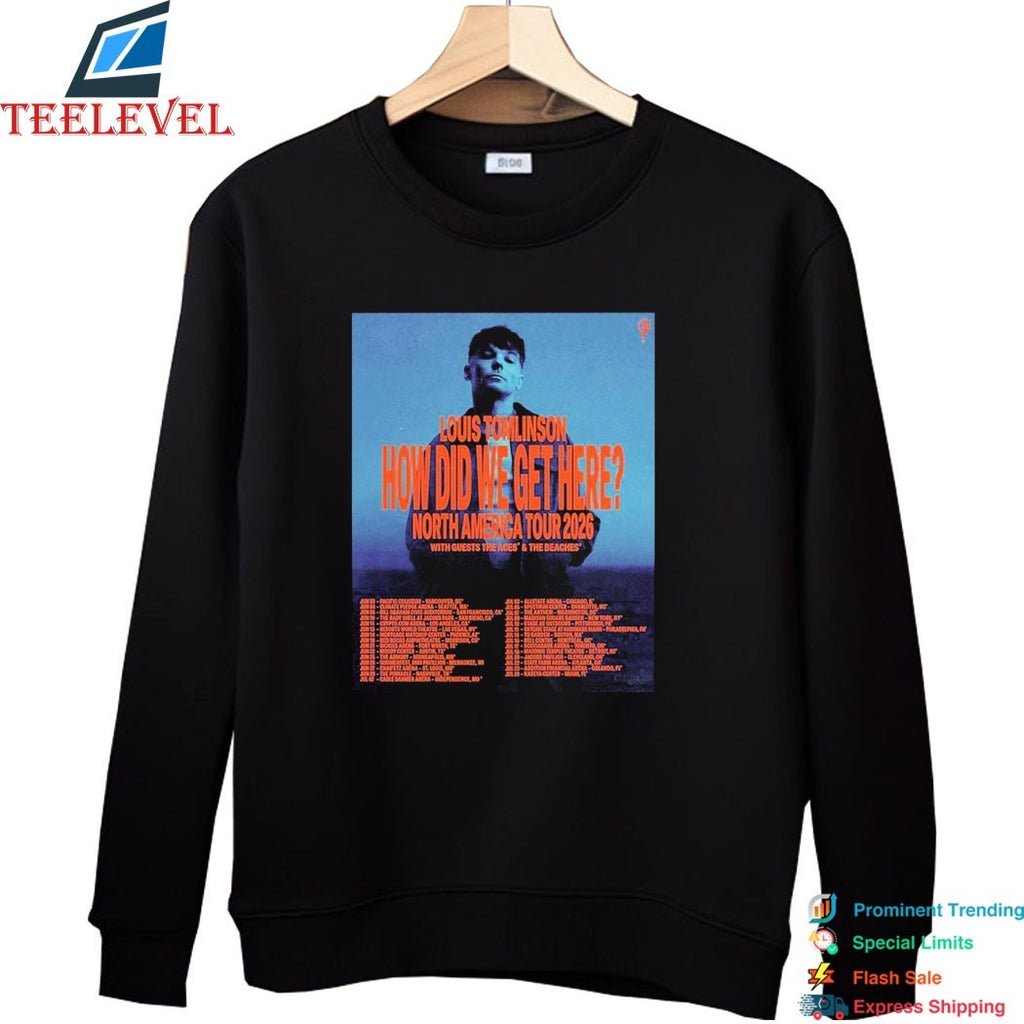 Louis Tomlinson How Did We Get Here North America Tour 2026 Dates T-shirts