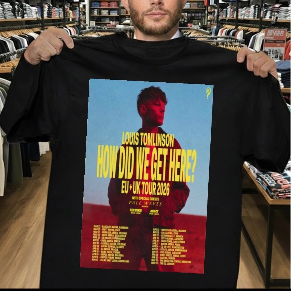 Louis Tomlinson Tour EU &amp; UK 2026 Poster Shirt