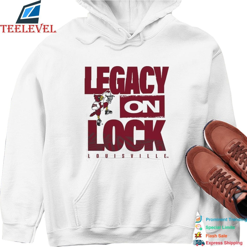 Louisville Cardinals Legacy On Lock Mascot T-shirts