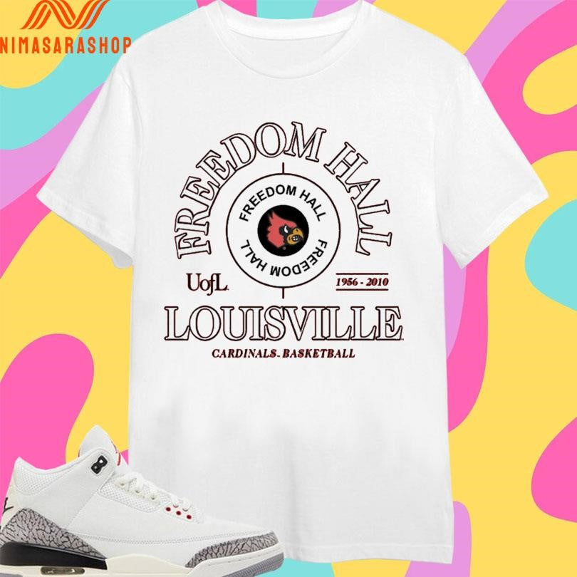 Louisville Cardinals Men’s Basketball Freedom Hall Louisville Uofl 1956-2010 Cardinals Basketball Vintage Shirts