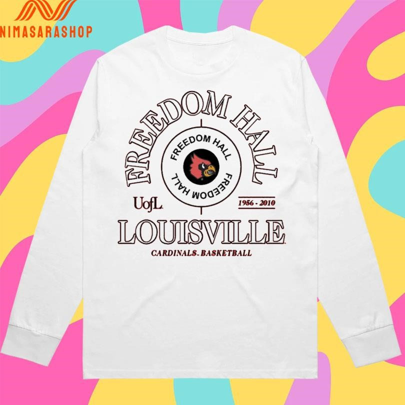 Louisville Cardinals Men’s Basketball Freedom Hall Louisville Uofl 1956-2010 Cardinals Basketball Vintage Shirts