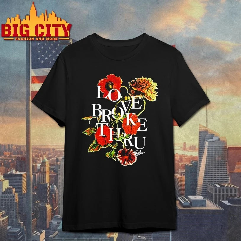Love Broke Thru Flower Beige shirt