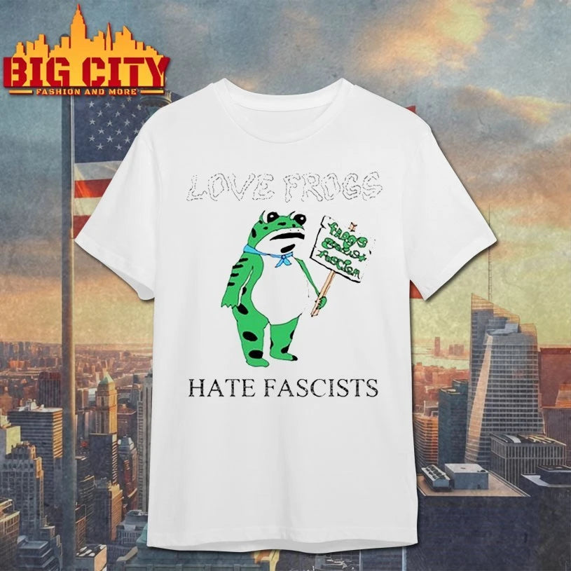 Love Frogs Hate Fascism Tour Shirt