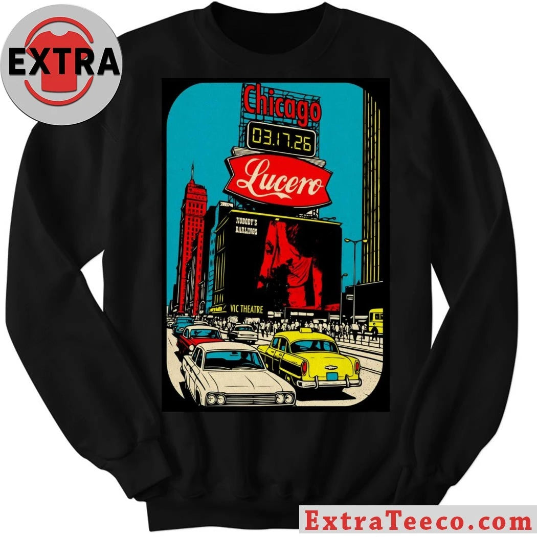 Lucero Chicago IL March 17 2026 Poster Shirt