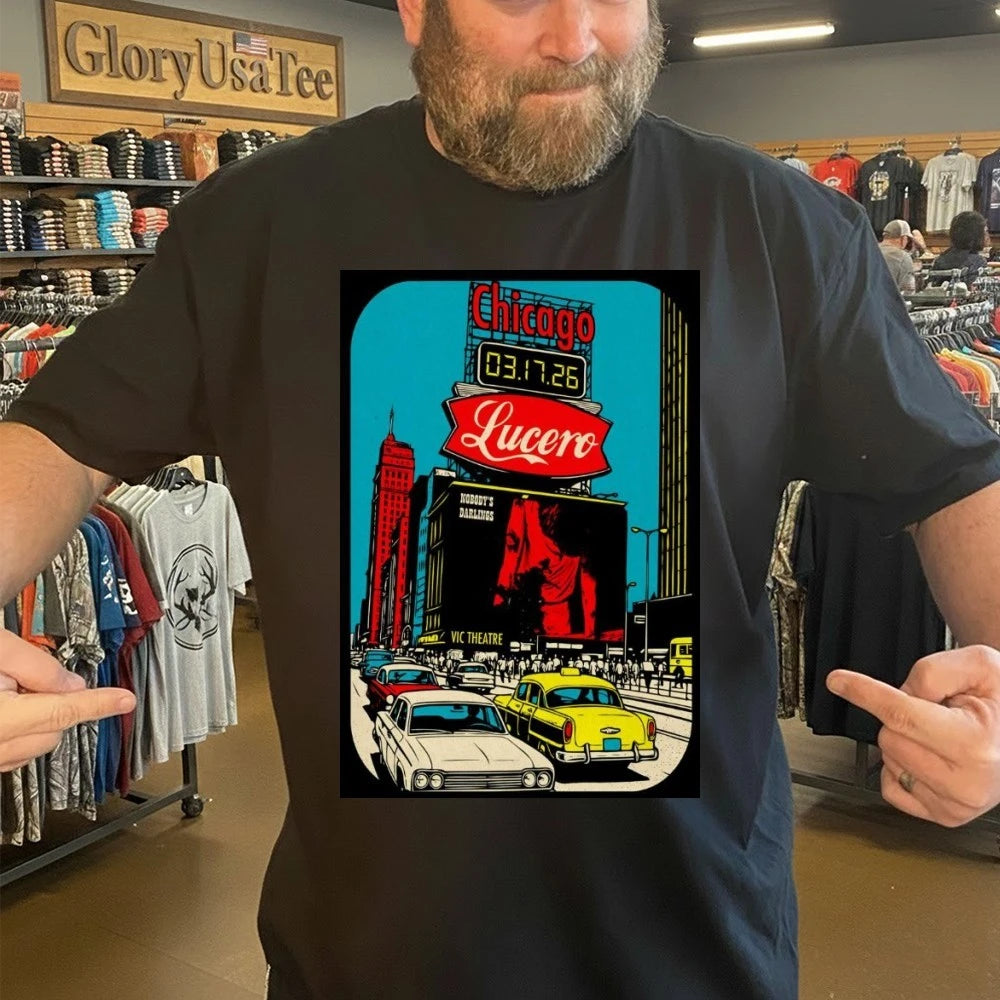 Lucero Mar 17 2026 The VIC Theatre In Chicago IL Poster Shirt