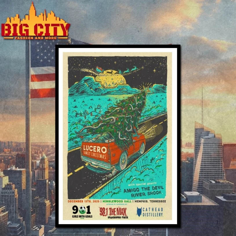 Lucero Tour Memphis, TN 2025 Poster Shirt