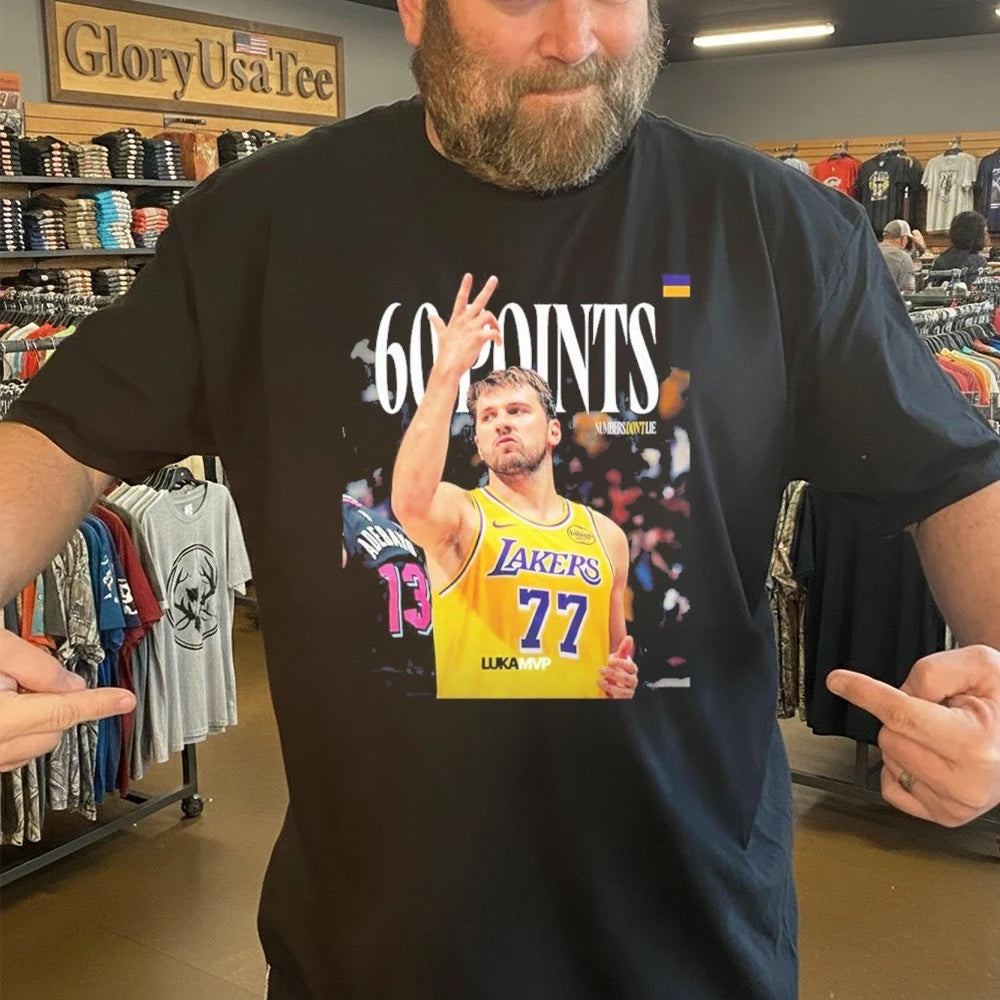 Luka Doncic 60 Points Game By Laker Since Kobe Game Shirt