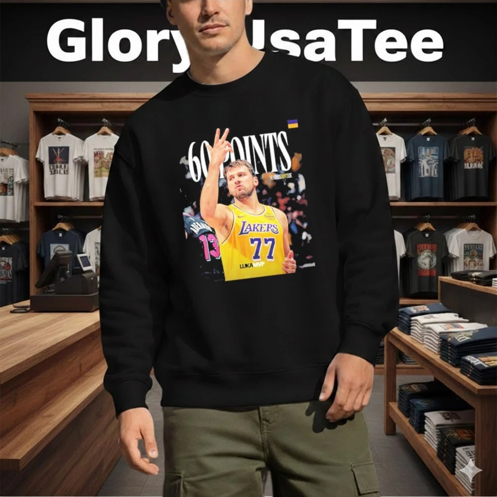 Luka Doncic 60 Points Game By Laker Since Kobe Game Shirt