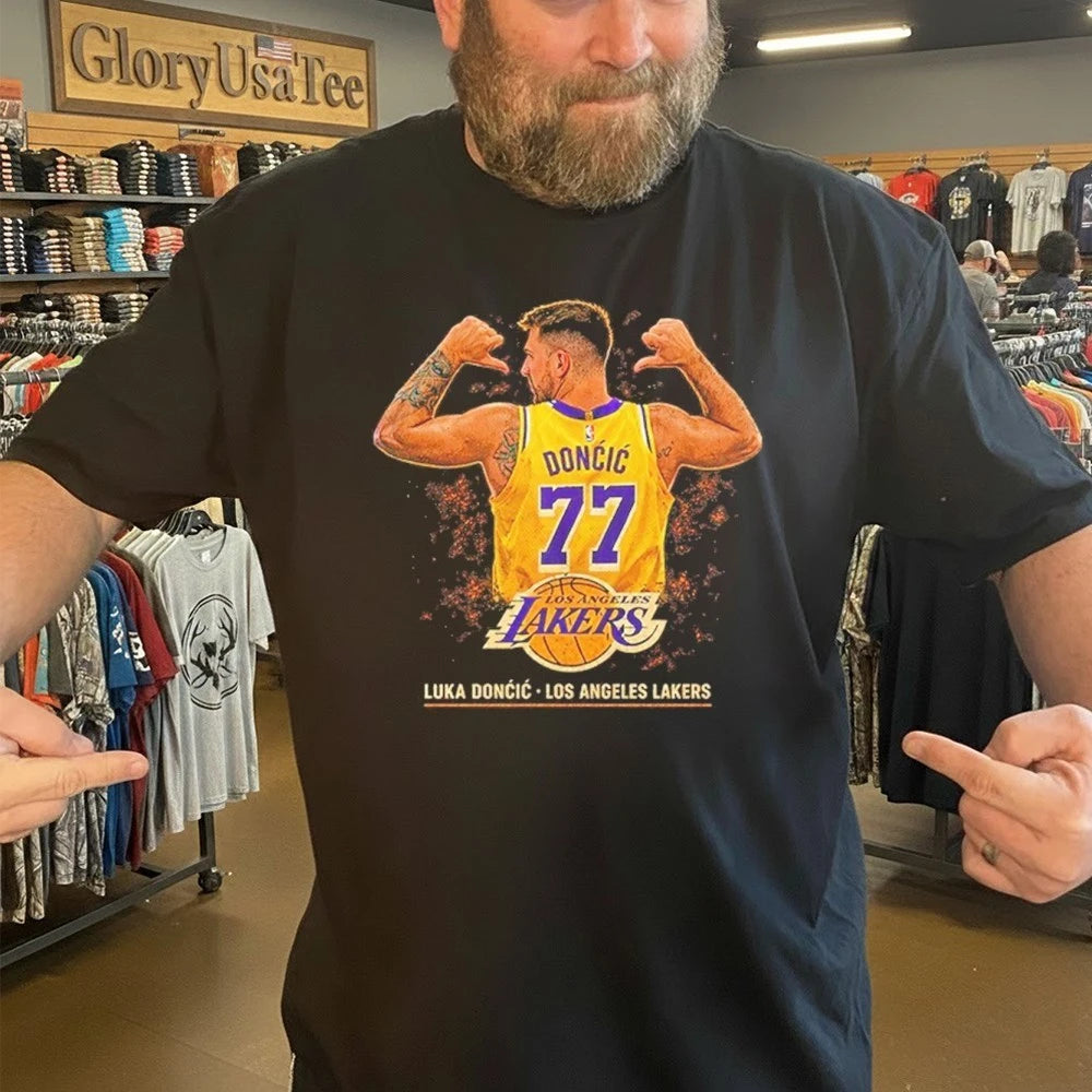 Luka Doncic Los Angeles Lakers Player Vintage LA Hoops Shirt