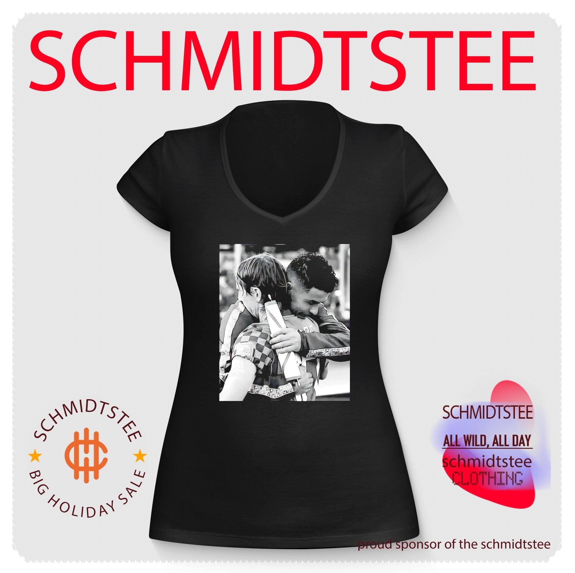 Luka Modrić and Cristiano Ronaldo Football Unites the World Hug Memorial shirt