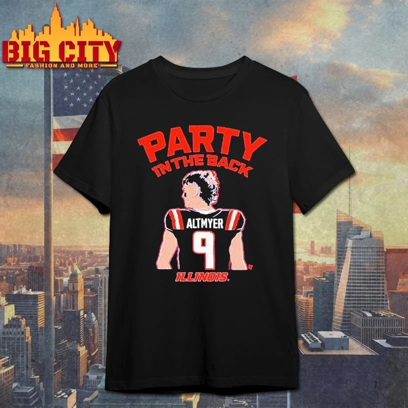 Luke Altmyer Party in the Back Illinois Football shirt