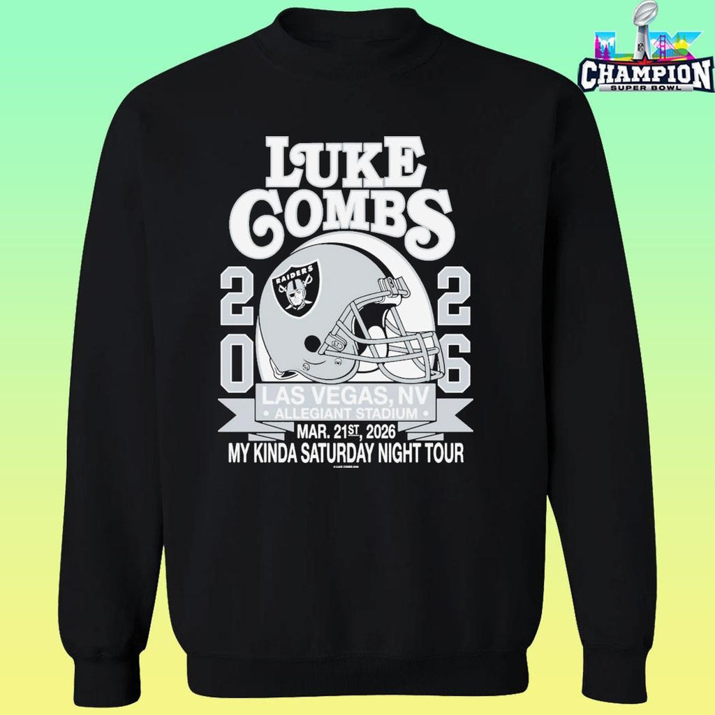 Luke Combs Exclusive Raiders Las Vegas Show Shirt