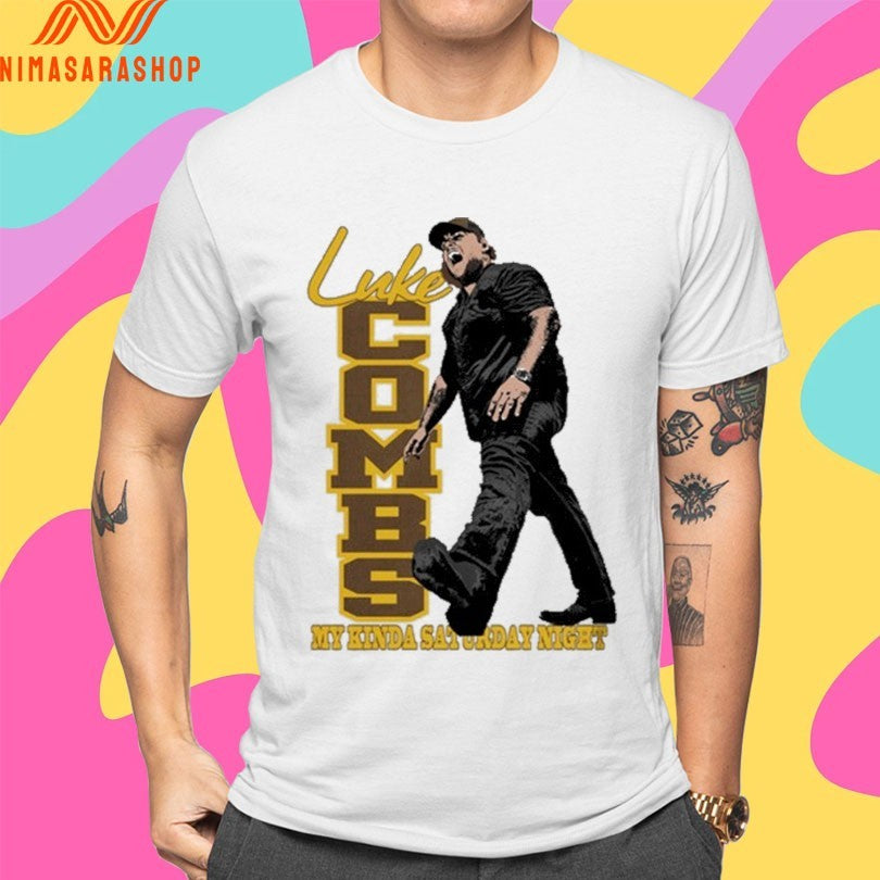 Luke Combs My Kinda Saturday Night Sideline Shirts