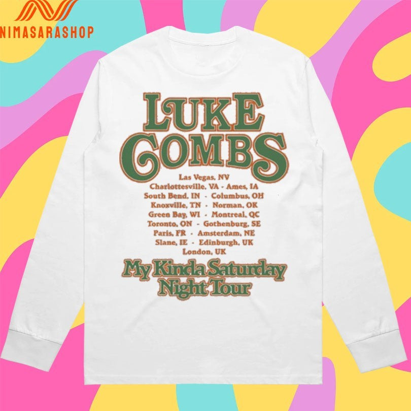 Luke Combs My Kinda Saturday Night Tour 2026 Shirts