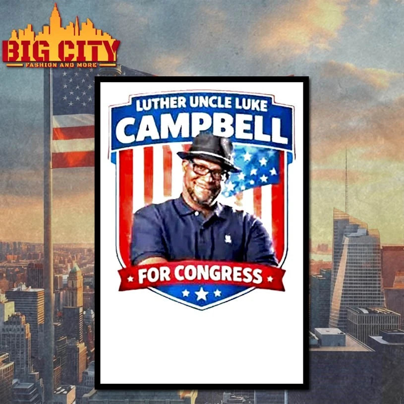 Luther Uncle Luke Campbell For Congress T-shirt