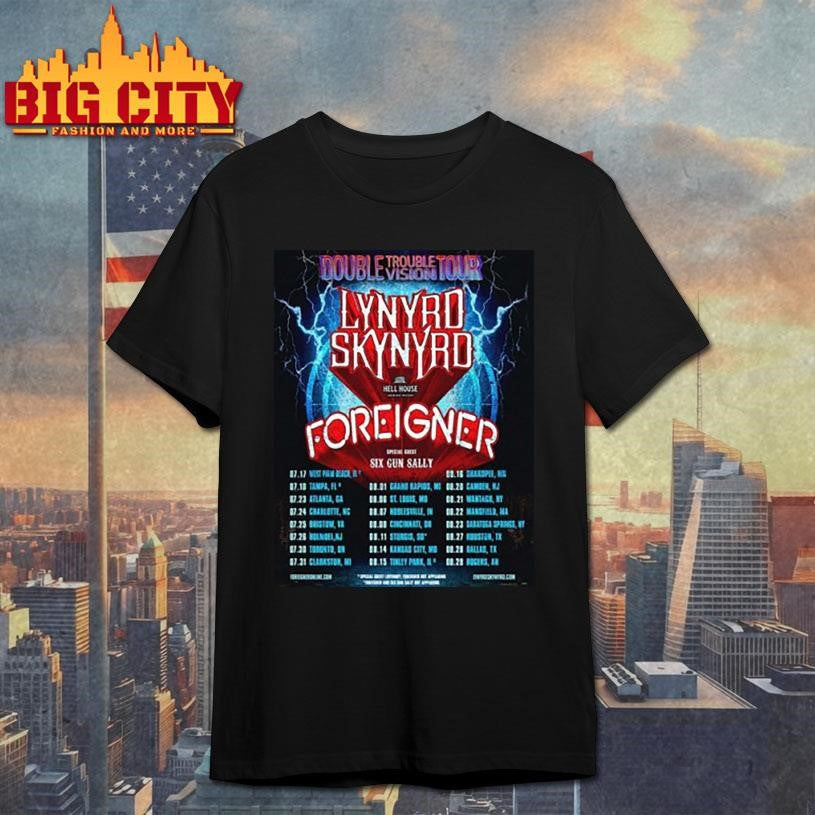 Lynyrd Skynyrd Double Trouble Vision Tour 2026 North America Shirt