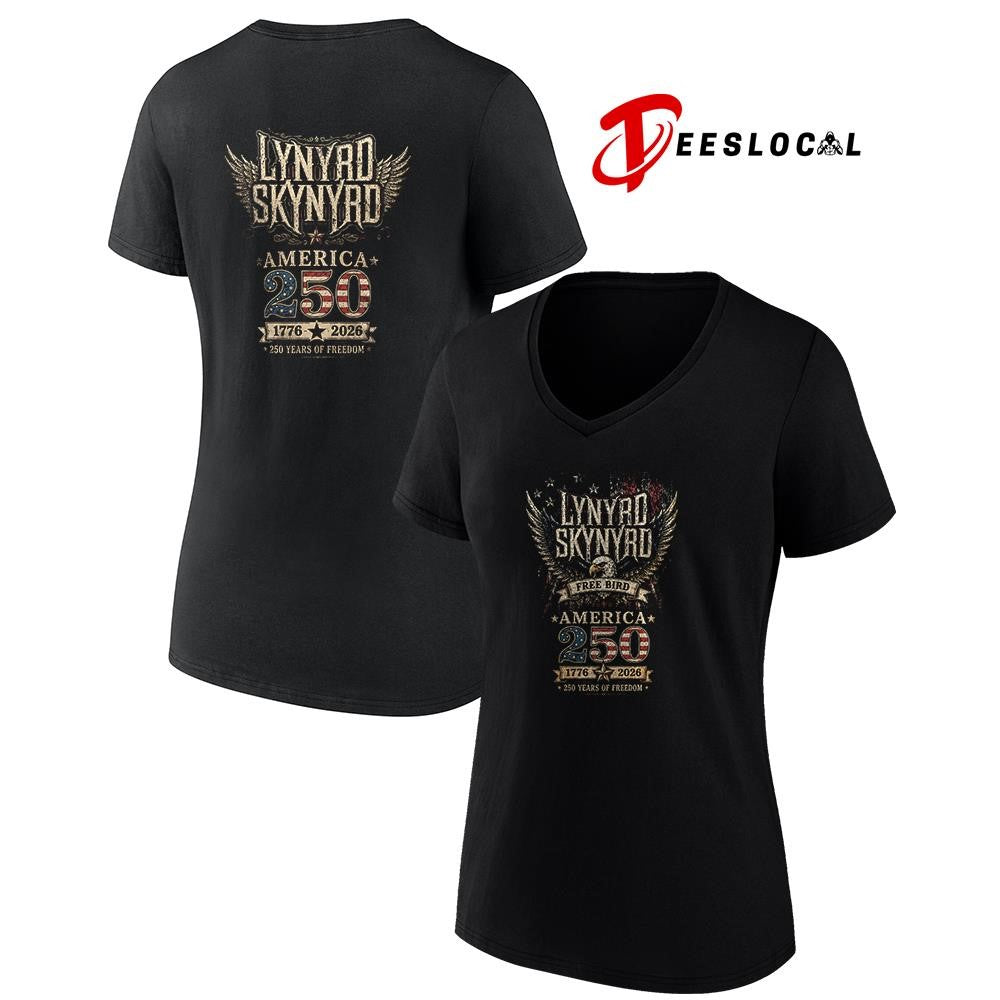 Lynyrd Skynyrd free bird America 250 years of freedom graphic shirt