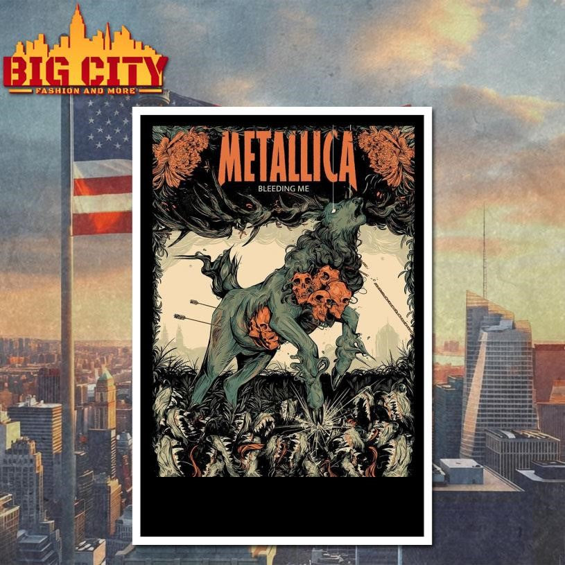 M72 Metallica Hero Of The Day Bleeding Me Poster Shirt
