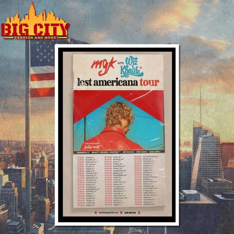 MGK The Lost Americana Tour Music Poster shirt