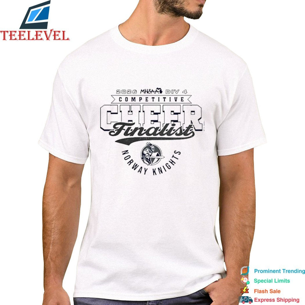 MHSAA Cheer D4 Finalist Norway Knights 2026 T-shirts