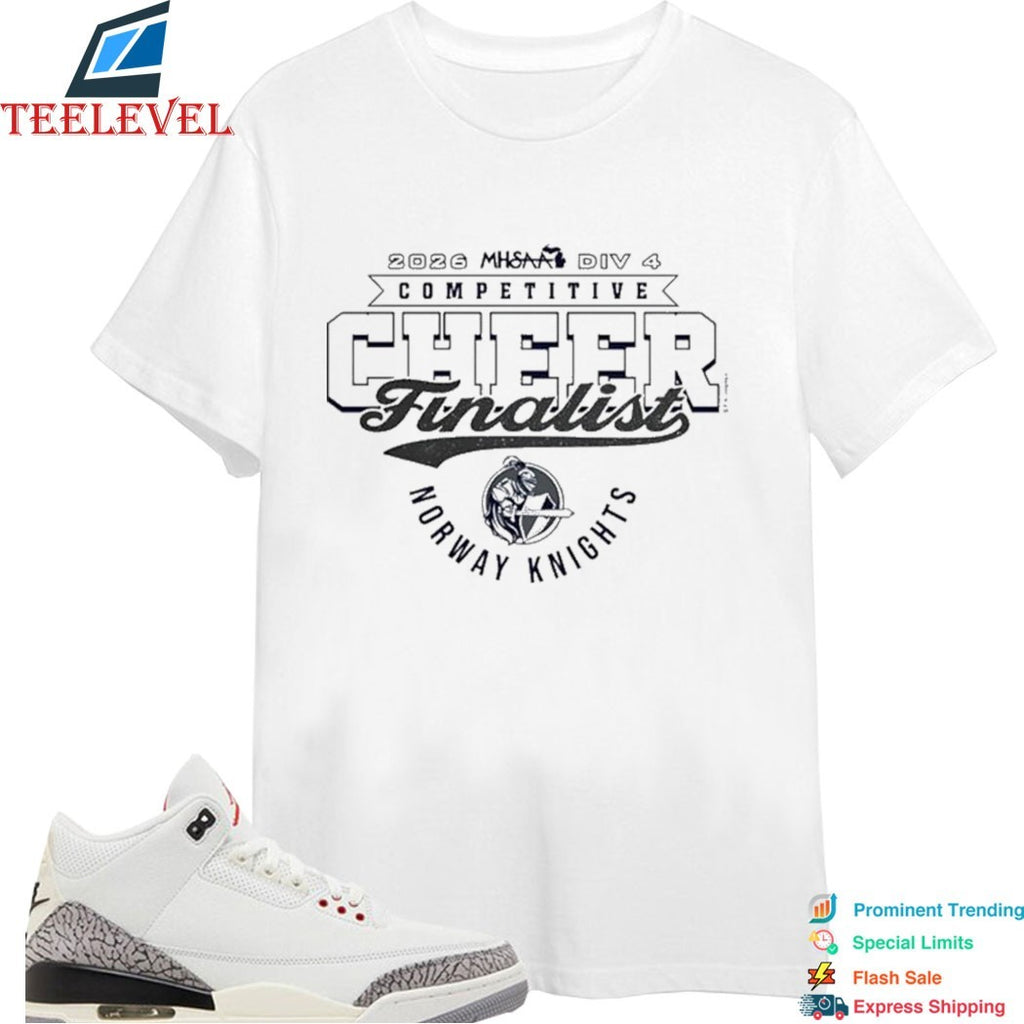 MHSAA Cheer D4 Finalist Norway Knights 2026 T-shirts