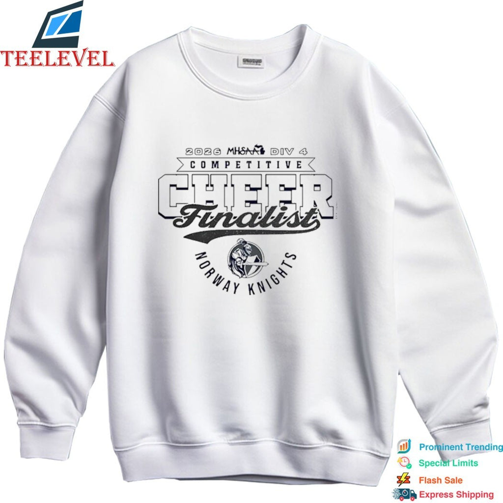 MHSAA Cheer D4 Finalist Norway Knights 2026 T-shirts