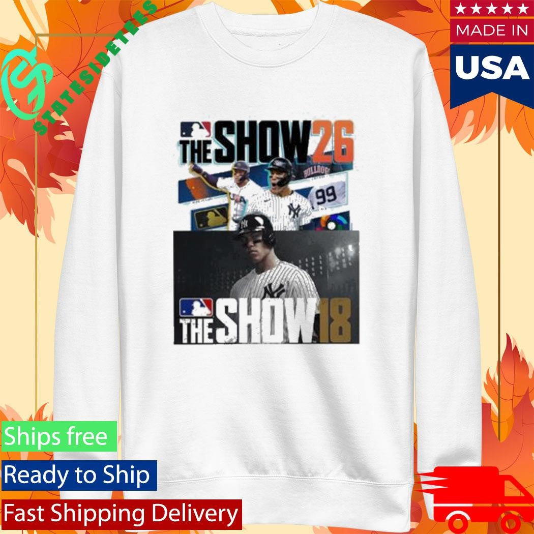 MLB The Show 26 Aaron Judge New York Yankees Cover Athlete Baseball Game Artwork T-Shirt